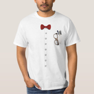 T-shirt Costume de Cravate de cou de lunettes nerd