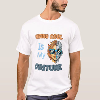 T-shirt Costume de cyborg cool Art Halloween rétro
