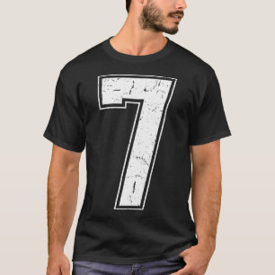 T-shirt Costume de déguisement Number 7 Matching Costume 6