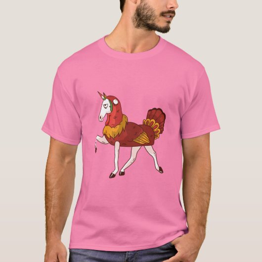 T-shirt Costume de dinde unicorne (Devant)