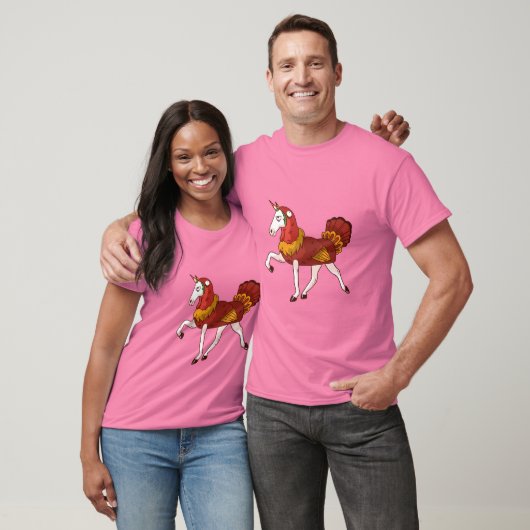 T-shirt Costume de dinde unicorne (Unisexe)