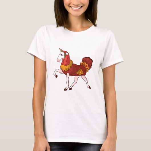 T-shirt Costume de dinde unicorne (Devant)