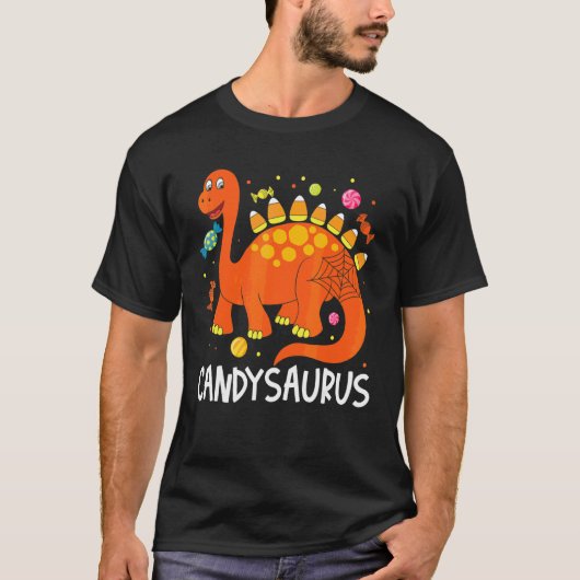 T-shirt Costume de dinosaure Candy Corn Candy Saurus pour (Devant)