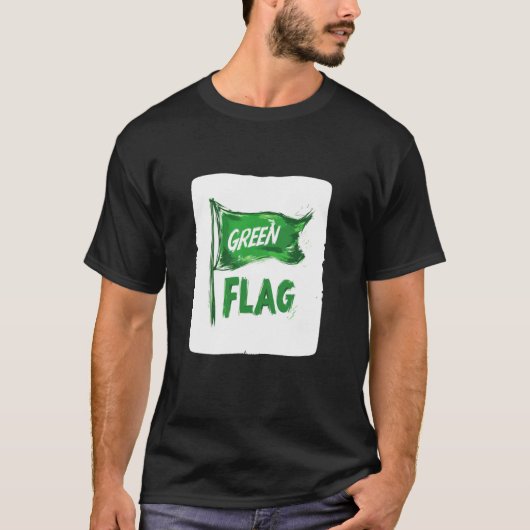 T-shirt Costume de drapeau vert génial (Devant)