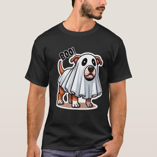T-shirt Costume de fantôme AmStaff (Devant)