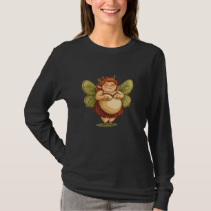 T-shirt Costume de fée grosse drôle avec ailes pour amour