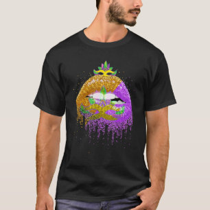 T-shirt Costume de fête carnavalesque Lèvres mascarade Cad