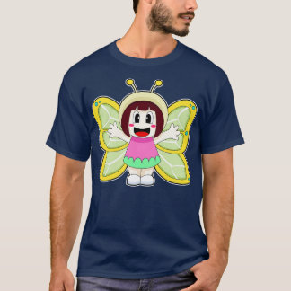 T-shirt Costume de fille papillon