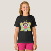 T-shirt Costume de fille papillon (Devant entier)