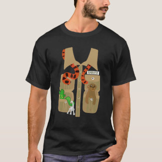 T-shirt Costume de Garde de Zoo Halloween DIY Safari Jungl