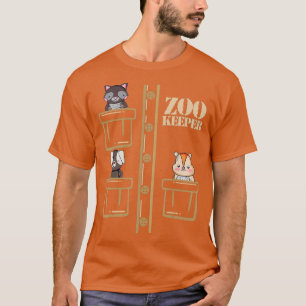 T-shirt Costume de gardien de zoo Halloween Safari Hommes 