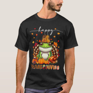 T-shirt Costume de grenouille de Thanksgiving heureux Dind
