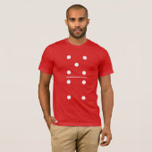 T-shirt costume de groupe 5-4 Red Dominoes (Devant entier)