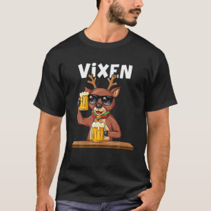 T-shirt Costume de groupe Noël Père Noël Reindeer Vixen Xm