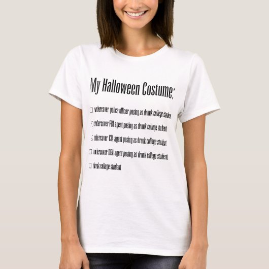 T-shirt Costume de Halloween (Devant)