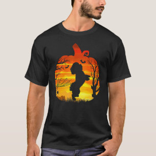 T-shirt Costume de Halloween Bichon Frise Citrouille Bicho