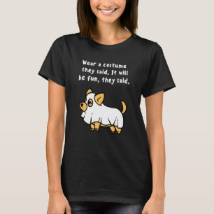 T-shirt Costume de Halloween Corgi qu'ils ont dit