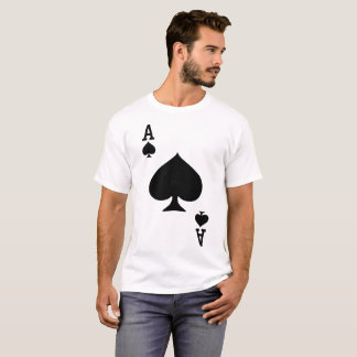 T-shirt Costume de Halloween de carte de jeu d'as de pique