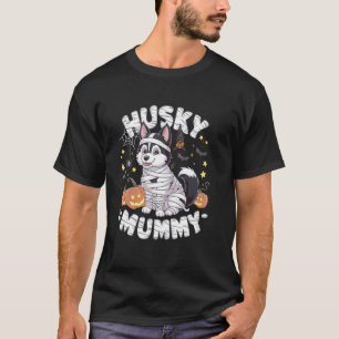 T-shirt Costume de Halloween paresseux Funny Husky amateur