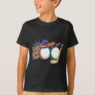 T-shirt Costume de hockey d'Halloween citrouille effrayant