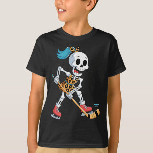 T-shirt Costume de hockey sur glace squelette léopard Hall