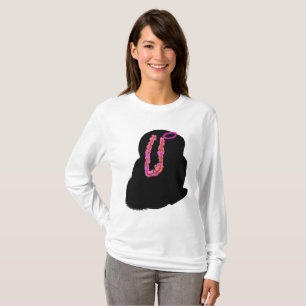 T-shirt Costume de lapin d'Halloween rose