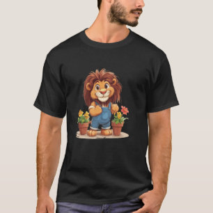 T-shirt Costume de lion drôle de jardinier pour le jardina