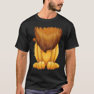 T-shirt Costume de lion sans tête Halloween Big Cat Man