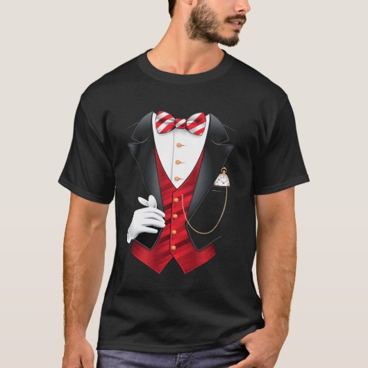 T-shirt Costume de magicien Smoking (Devant)