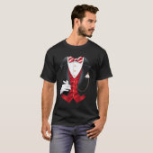 T-shirt Costume de magicien Smoking (Devant entier)