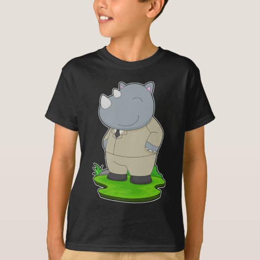 T-shirt Costume de Mariage Toilettage de Rhinocéros (Devant)