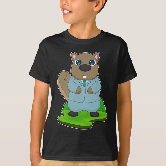 T-shirt Costume de marié castor (Devant)