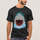 T-shirt costume de morsure de requin requin (Devant)