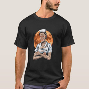 T-shirt Costume de Mummy d'infirmière Halloween Clair de L