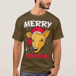 T-shirt Costume de neige de Noël Renne des cerfs Père Noël