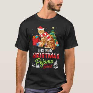 T-shirt Costume de Noël de chat Bengal Présente C'est mon