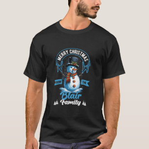 T-shirt Costume de Noël de la famille Blair Snowman Corres