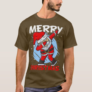 T-shirt Costume de Noël neige hiver dabbing danse Père Noë