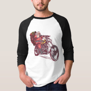 T-shirt Costume de Noël père Noël Biker pour Invitatiatiat