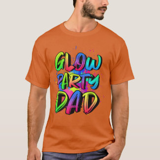 T-shirt Costume de papa pour soirée fluorescente années 80