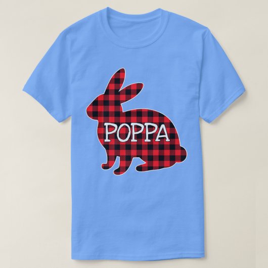 T-shirt Costume de Pâques Jour Rouge Plaid Bunny Graphic P (Design devant)