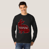 T-shirt Costume de Pâques Lapin Rouge Plaid Graphisme Mama (Devant entier)
