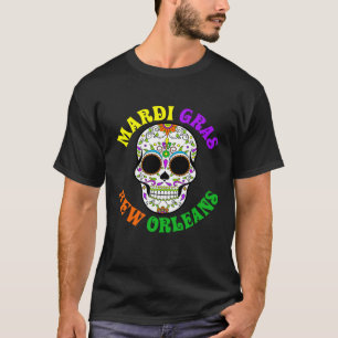 T-shirt Costume de parade Casquette Mardi Gras Skull Jeste