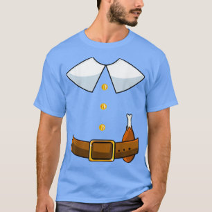 T-shirt Costume de pèlerin Coller Thanksgiving Turquie Hom