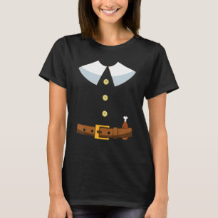 T-shirt Costume de pèlerin Coller Thanksgiving Turquie Hom