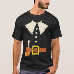 T-shirt Costume de pèlerin drôle Turquie jambe Thanksgivin