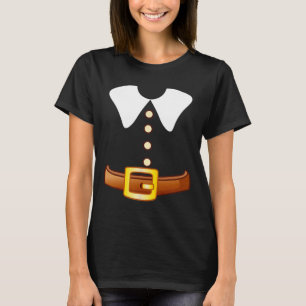 T-shirt Costume de pèlerin Halloween drôle Thanksgiving Bo