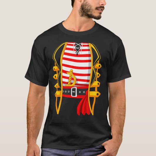 T-shirt costume de pirate (Devant)