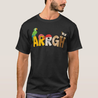 T-shirt Costume de pirate de style pirate amusant ARRGH Pi