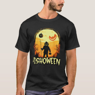 T-shirt Costume de poisson pour Halloween Pêcheur Pêche Tr
